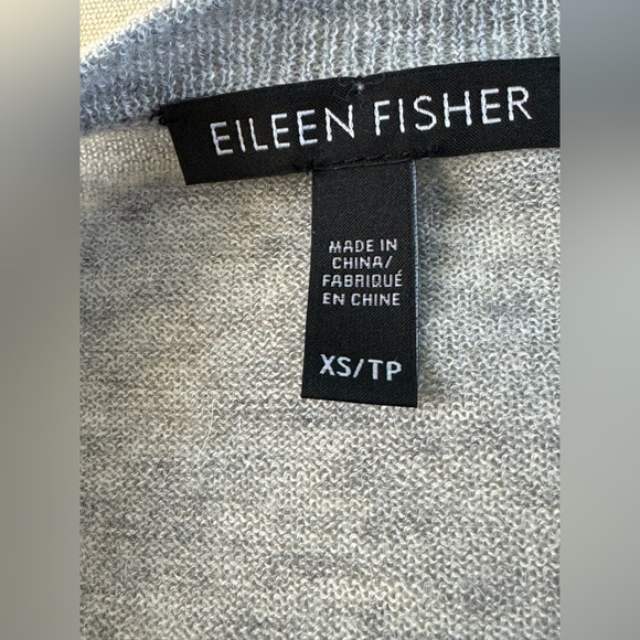 Eileen Fisher Crew Neck Gray Merino blend Tunic in XS/TP - Picture 6 of 9